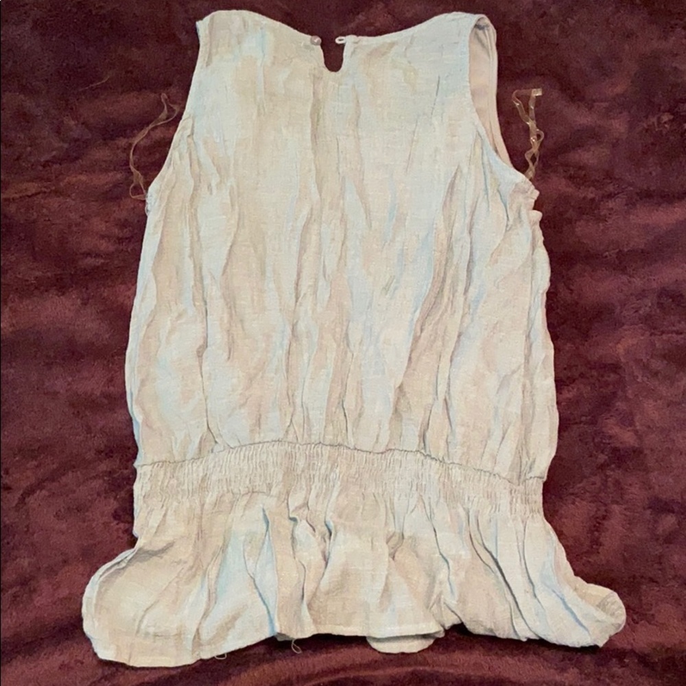Mine Light blue sleeveless blouse sz XL - Picture 6 of 8